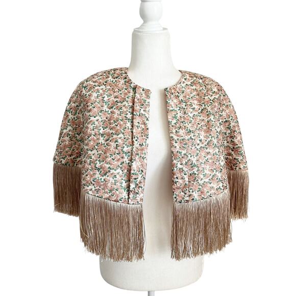 Anthropologie Fringe Capelet Large One Size NWT - Picture 4 of 9